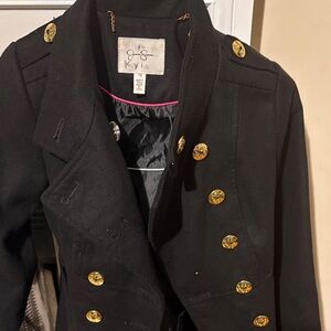 Jessica Simpson Kids Black Blazer with Gold Accents